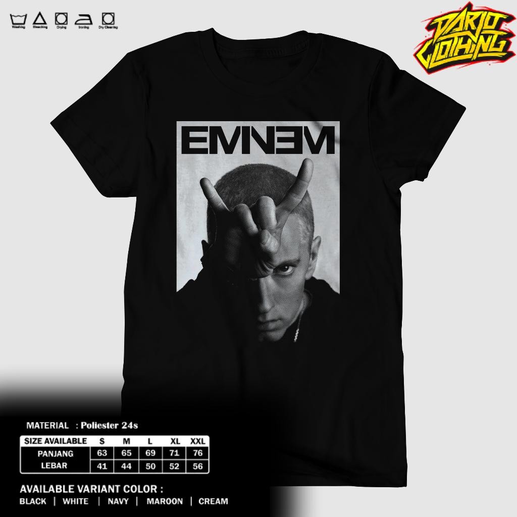 Toko Kaos Combed -  KAOS EMINEM - BAJU EMINEM - EMINEM WHITE