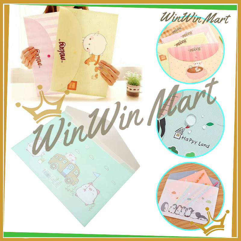 

Map A4 Plastik Kancing Karakter Motif Lucu/ Map File Lucu Map Kancing A4 Kartun/Map Kancing Plastik Data