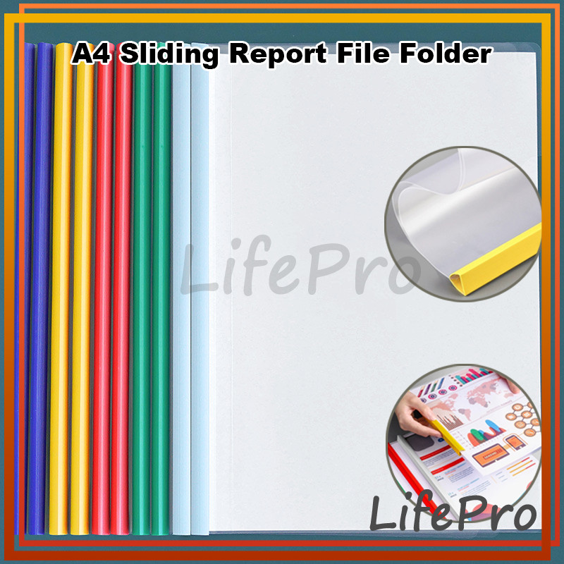 

Clear holder A4 / Sliding Report File Folder 0.2MM / Report Cover Document File Holder Organizer