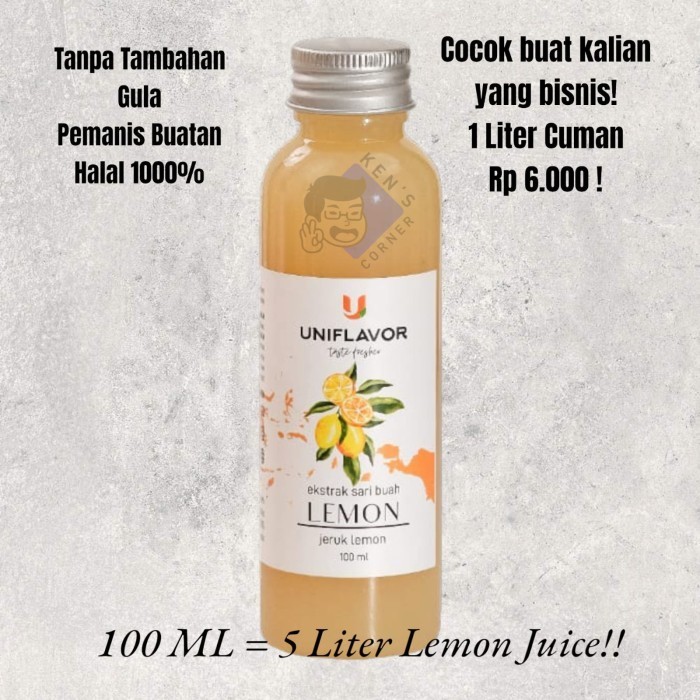 

Uniflavor Minuman Ekstrak Lemon / Sari Buah Lemon / Lemon Juice