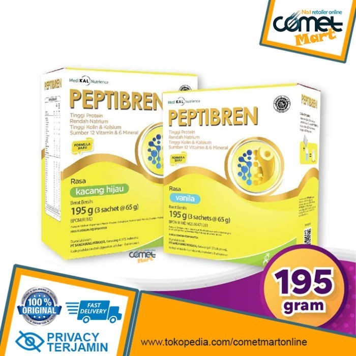 

PEPTIBREN VANILA KACANG HIJAU. Untuk Stroke, Alzheimer, Demensia Pikun - Kacang Hijau