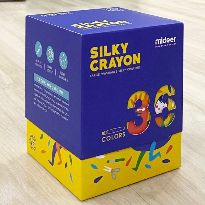

Krayon Mewarnai Gambar Silky Crayon (isi 36) Import Murah Premium