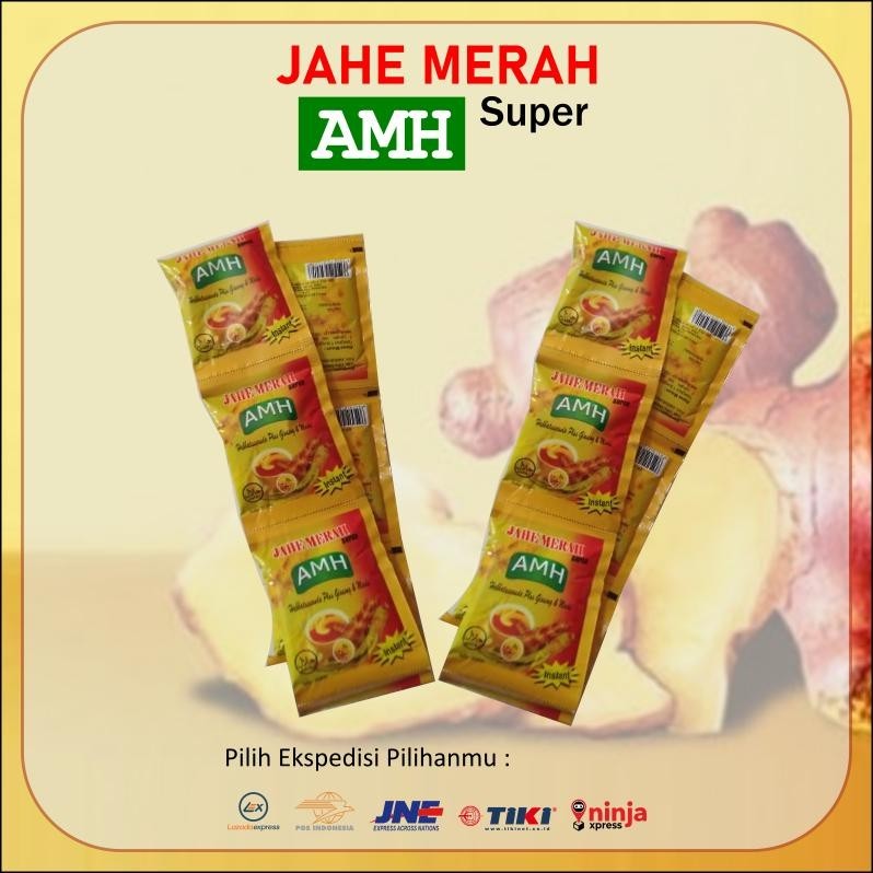 

Jahe Merah Amanah Super Renceng AMH KUNING isi 12 Sachet
