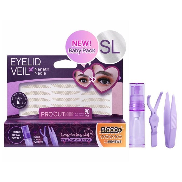 (NEW) -Hara Eyelid Veil Hara x Nanath Nadia Scot Skot Mata Tape Jaring Eye - SL-90PCS-SL