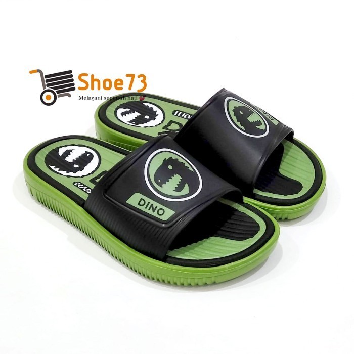 LUOFU E 6168 K - E03 SIZE 24-35 l Sandal Selop jelly anak laki - HITAM, 170
