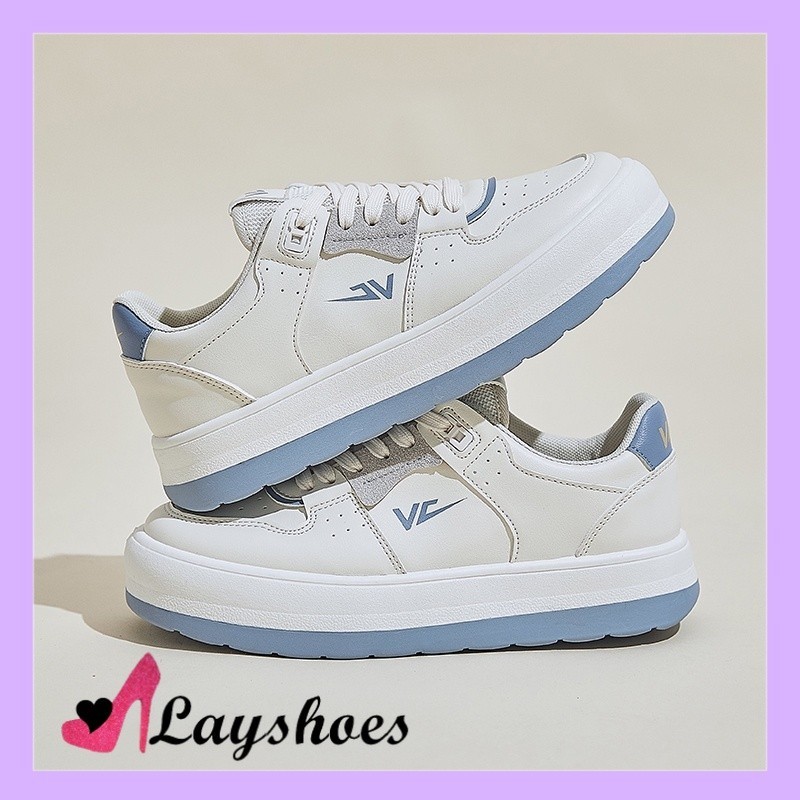 LAYSHOES FASHION KOREA Sepatu Sneaker Putih Wanita Fashion Korea Sepatu Casual Kuliah Import