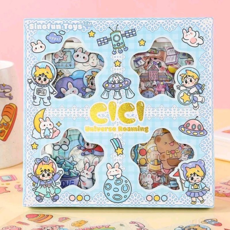 

KIDDOS Stiker Karakter Lucu Sanrio My Little pony dan Cici Scrapbook Estetik Sticker Viral