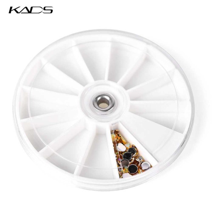 

DMKN Wadah Plastik Bulat Perhiasan Aksesoris Storage Box 12 Slot CG12QS