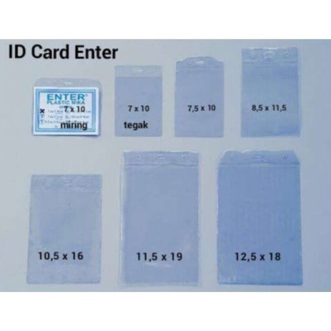 

(10pcs) Mika Id Card / Plastik Mika Id Card / Id Card Mika / Name Tag