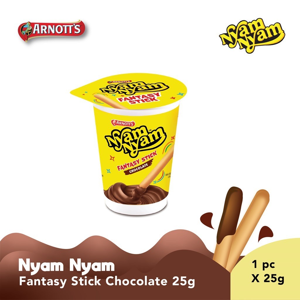 

Nyam-Nyam Fantasy Stick Chocolate, Strawbery 25 gr