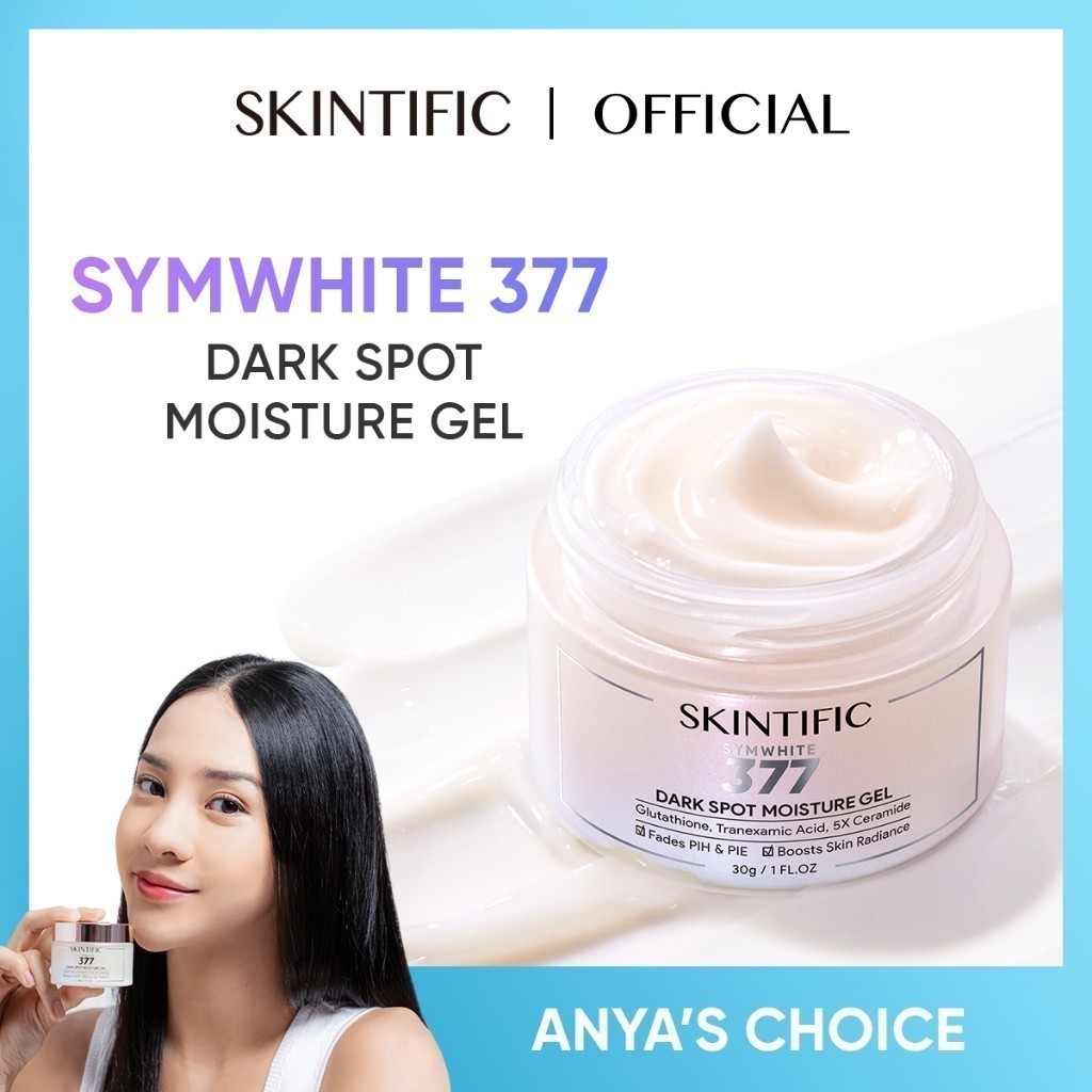❤️ SHINE ❤️ SKINTIFIC Symwhite 377 Dark Spot Moisturizer Gel 30g Cream Meratakan warna kulit Pelemba