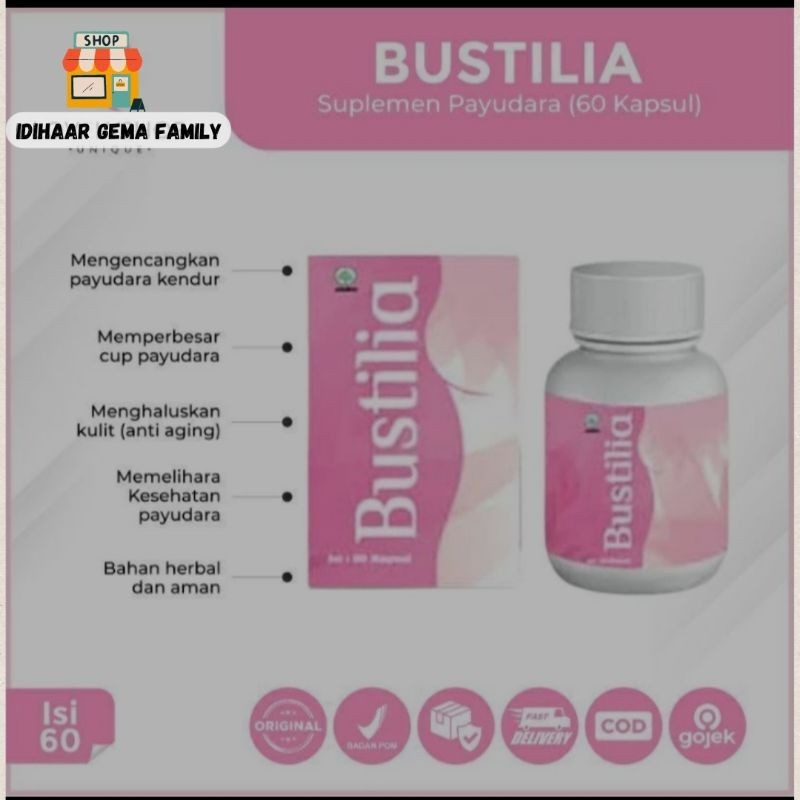 TERLARIS-Bustilia suplemen pengencang/pembesar Payudara terampuh Original Bpom