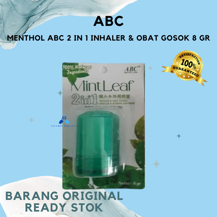 Menthol ABC 2 in 1 Inhaler & Obat Gosok 8 gr