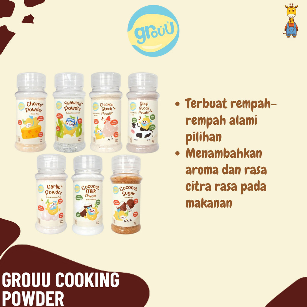 

Grouu Cooking Powder - Bubuk Masak MPASI