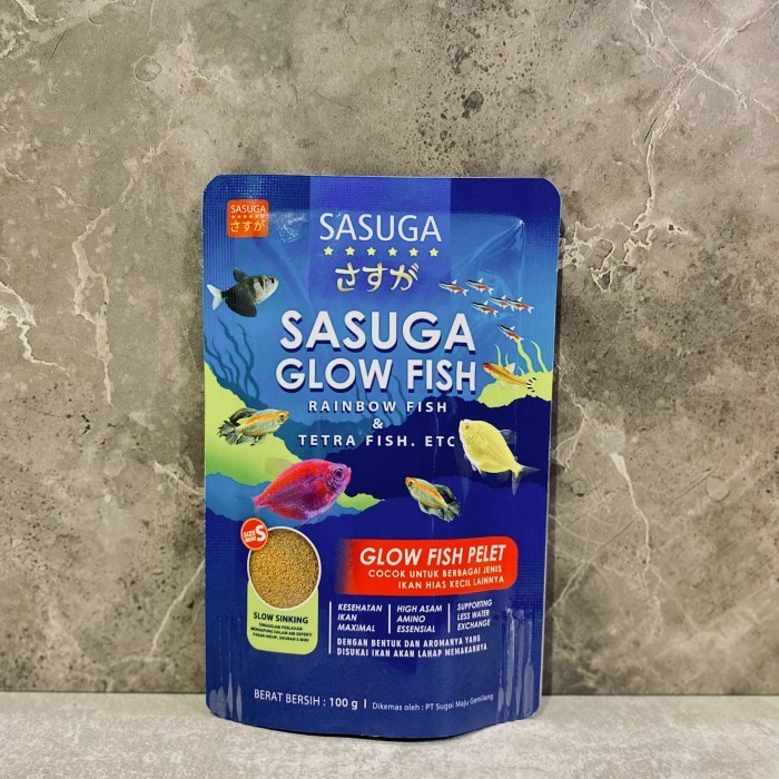 pakan ikan sasuga glow fish rainbow fish tetra ikan hias fish food