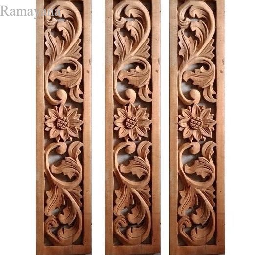 

Dekorasi Dinding Ornamen Ukir Tempel Kepingan Loster Kayu Mahoni Motif murah