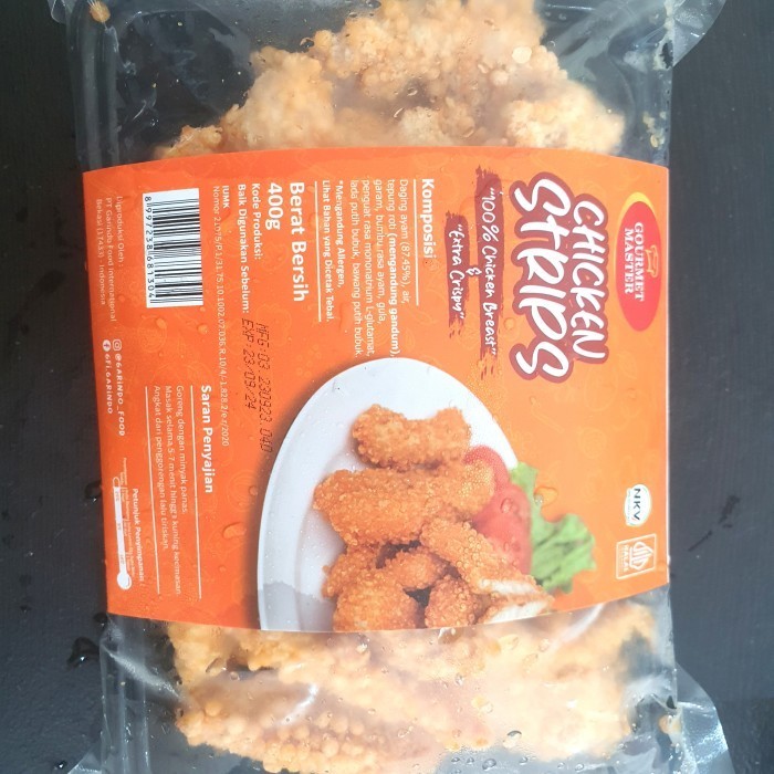 

Chicken Strips Gourmet Master 400gr 100% Chicken Breast & Extra Crispy