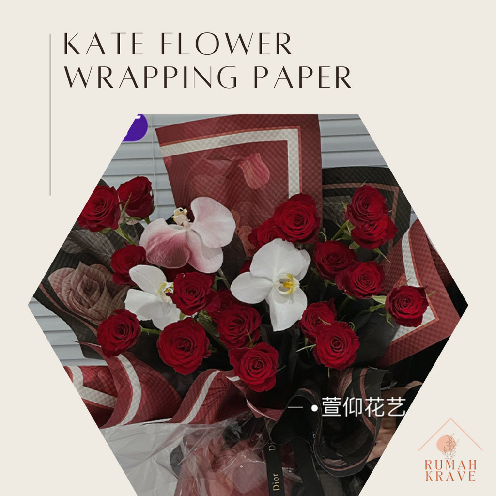 

RUMAH KRAVE - Kate Flower Wrapping Paper Kertas Kado Buket Bunga