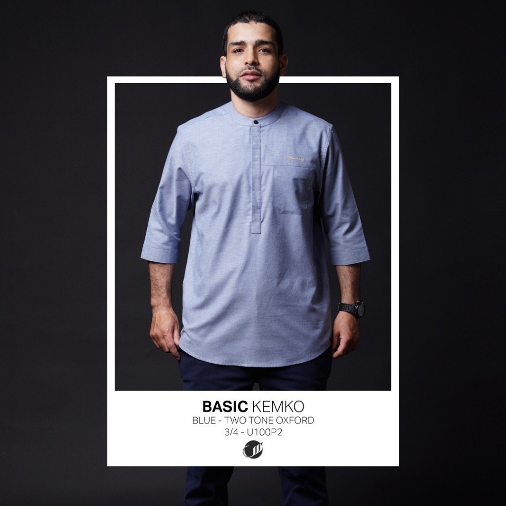 SAMASE Basic Kemko U100P  Kemeja Koko Lengan 3/4