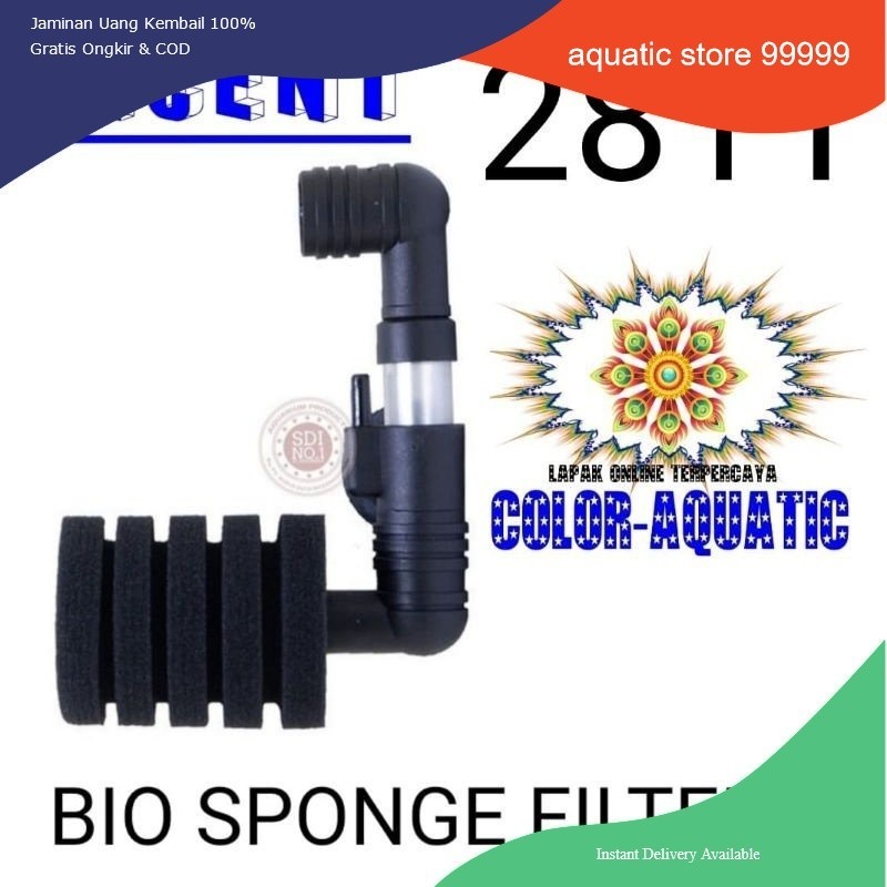 BIO SPONGE FILTER FILTER AERATOR AQUARIUM RECENT AA 2811