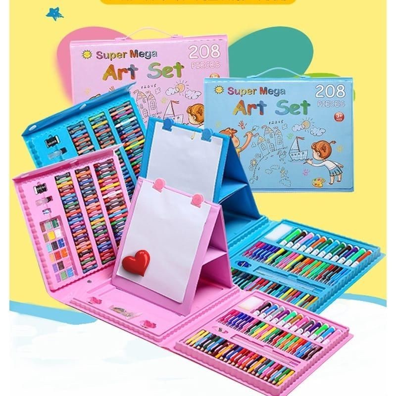 

ART SET 208 PENSIL WARNA Crayon set208pcs - Crayon Mewarnai - 208 Warna - Pensil warna. crayon set SET ALAT TULIS ANAK-ANAK 150PCS CRAYON DAN SPIDOL WARNA