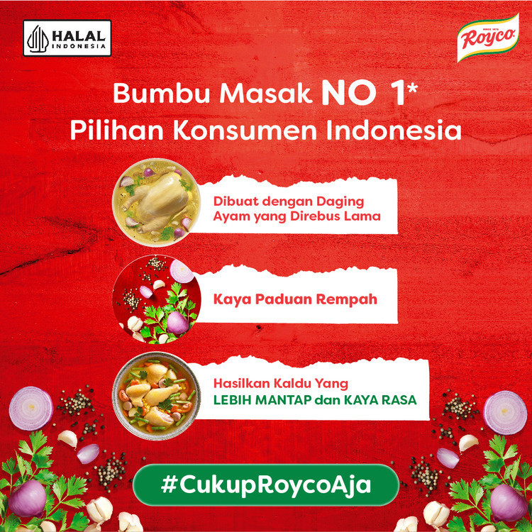 Royco BUMBU KALDU Penyedap Makanan Penyedap Rasa AYAM Beryodium 220G x2-5