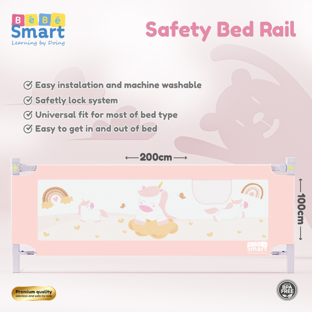 [BS] Bebe Smart Baby Bed Rail / Pengaman Rempat Bayi Bayi