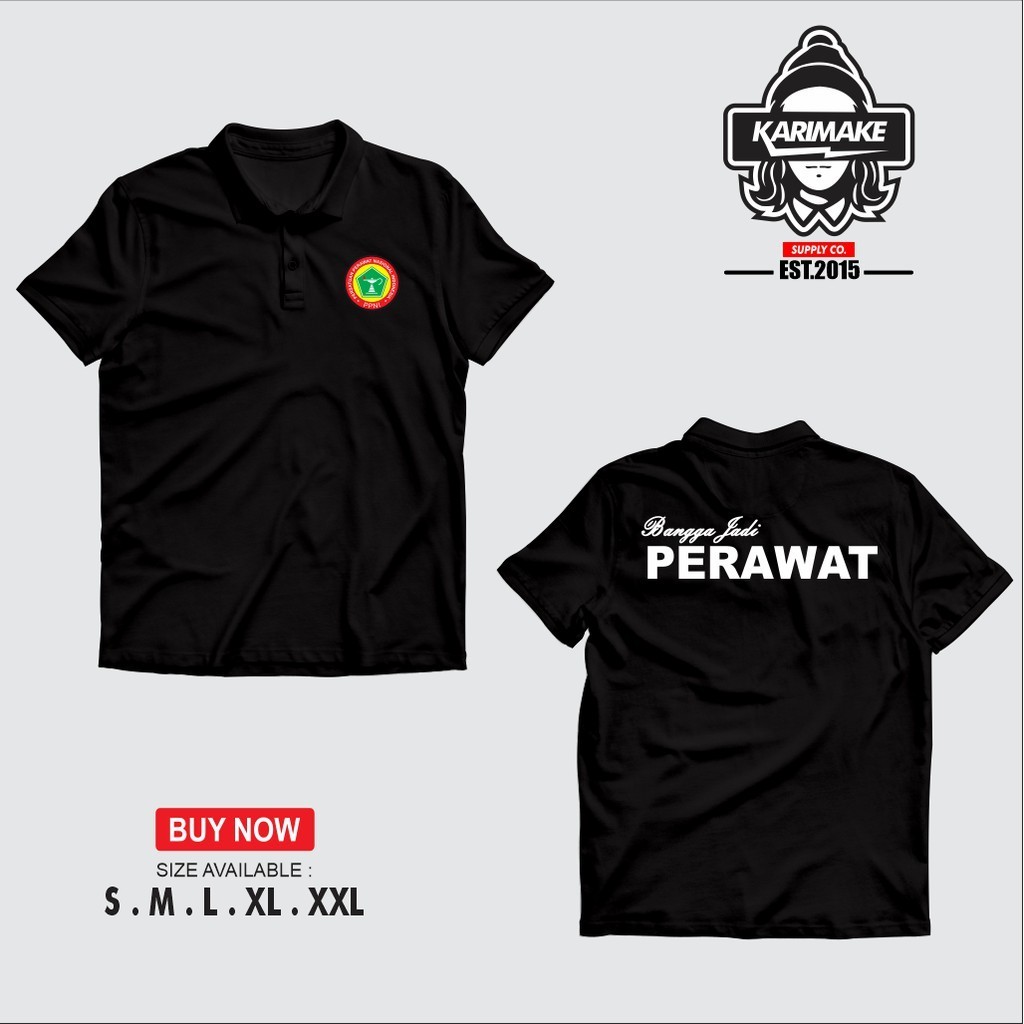 TERBARU Polo Shirt Kaos Polo Bangga Jadi Perawat Nurse PPNI Kaos Profesi