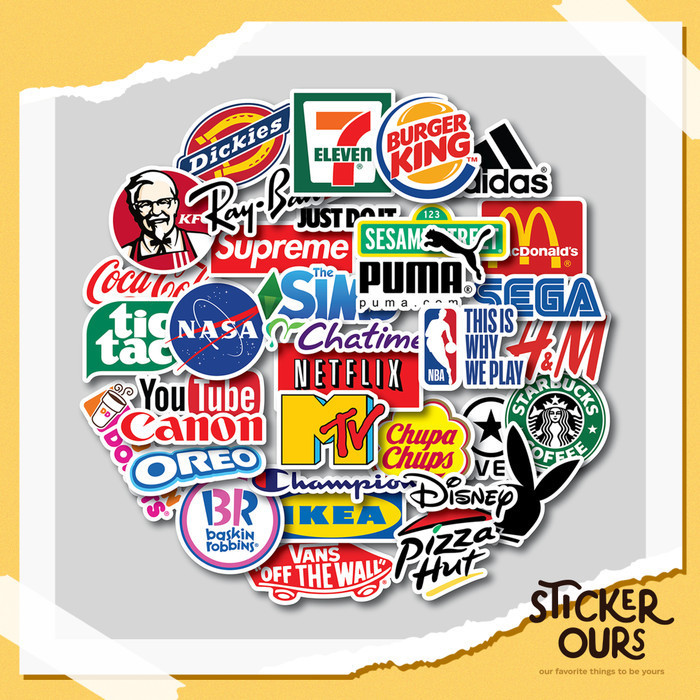 

STICKER PACK LOGO BRAND 1 | STIKER TUMBLER | STIKER LAPTOP KOPER HELM
