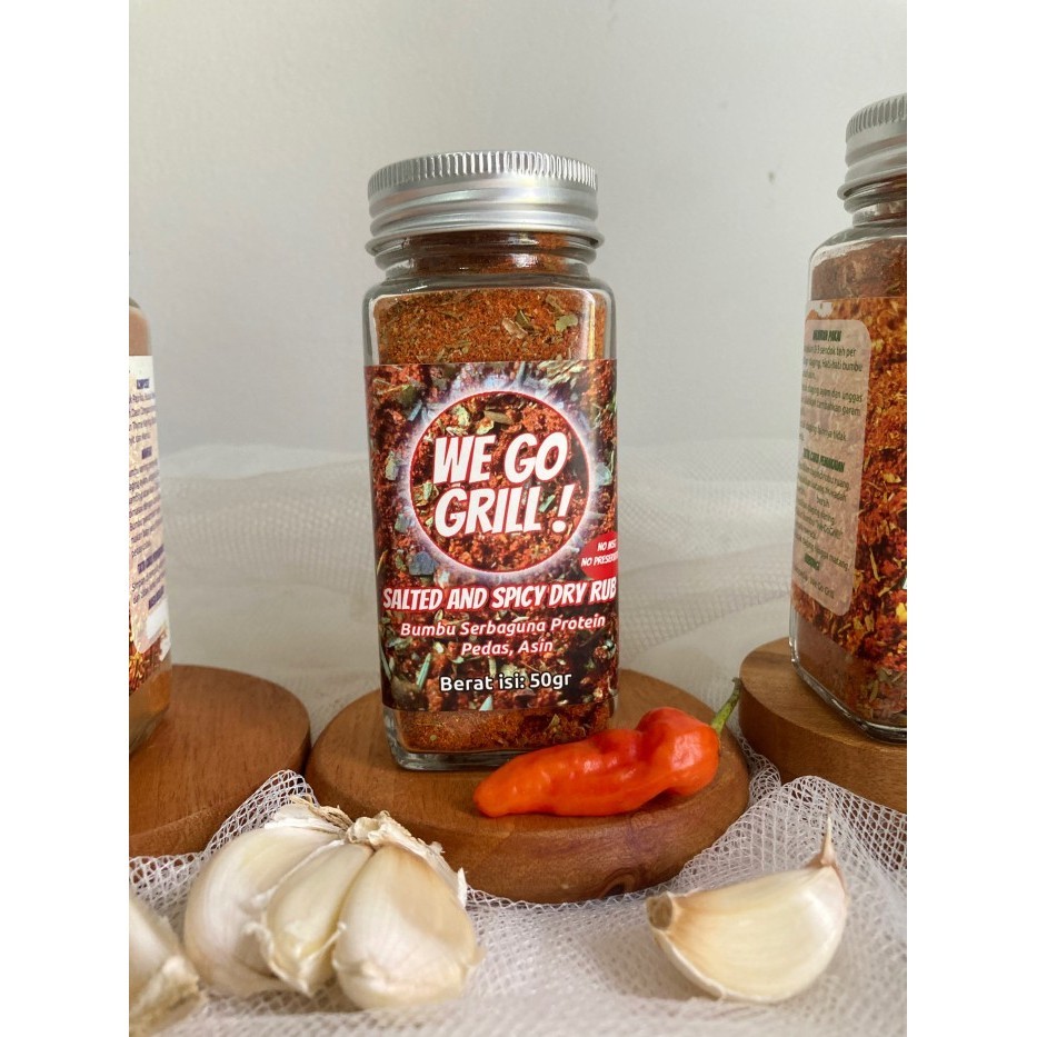 

We Go Grill - Salted & Spicy Dry Rub - Bumbu Masak Instan