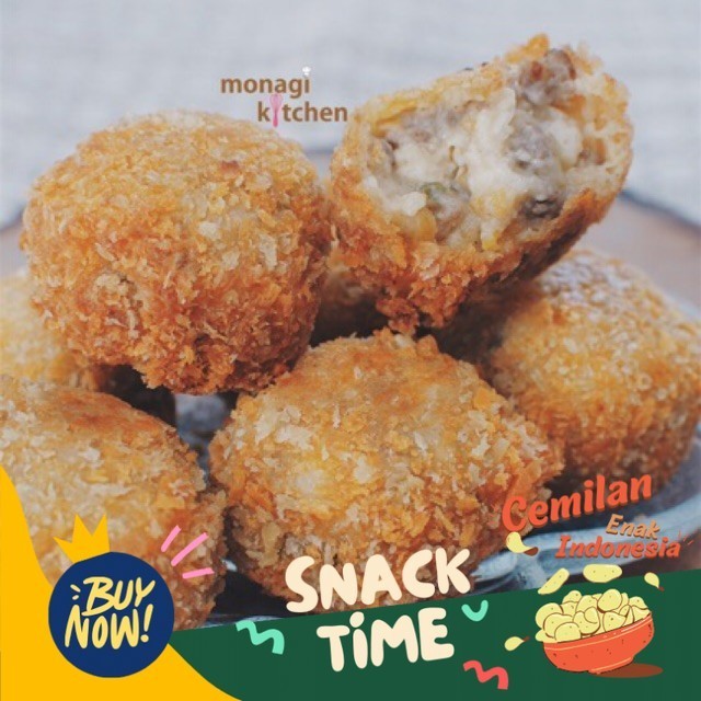 

Special Diskon BITTERBALLEN Cheesy Beef/Daging Keju isi 12 pcs - Snack Belanda FROZEN