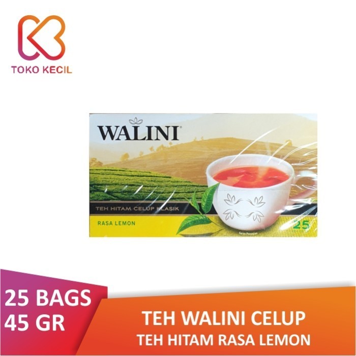 

Teh Walini Celup Teh Hitam Rasa Lemon 25's (45 gr)