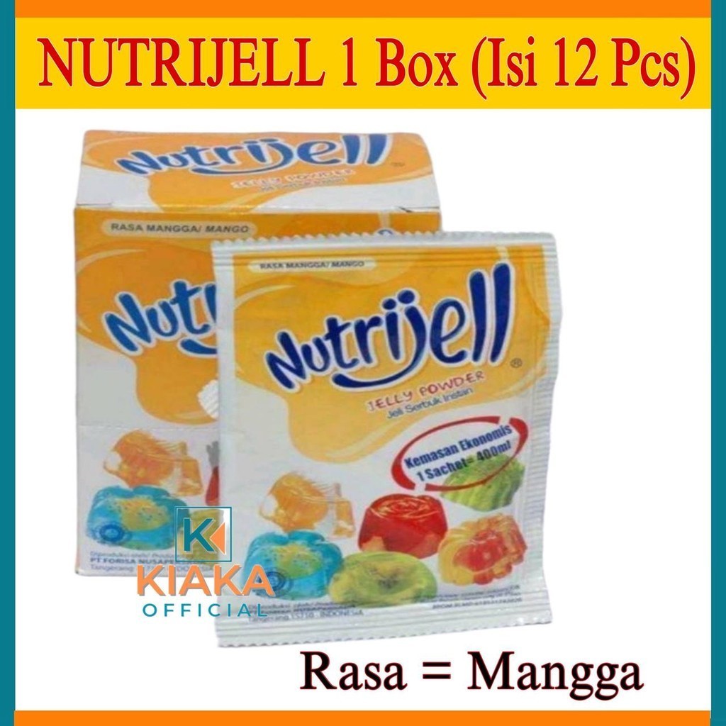 

LAKU Nutrijel Jelly Instant 10gr Aneka Rasa Buah Kemasan Ekonomis 1 Pack / 12 Sachet