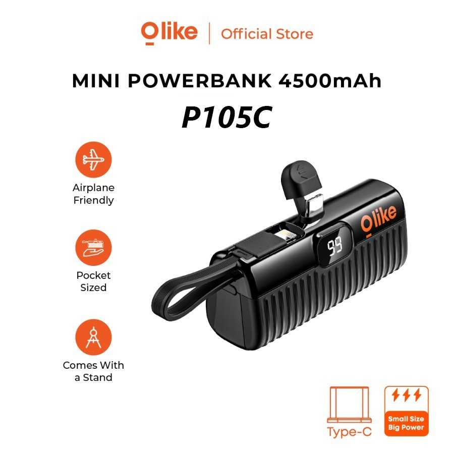 Powerbank Olike P105C / P105L Mini  4500mAh USB-C
