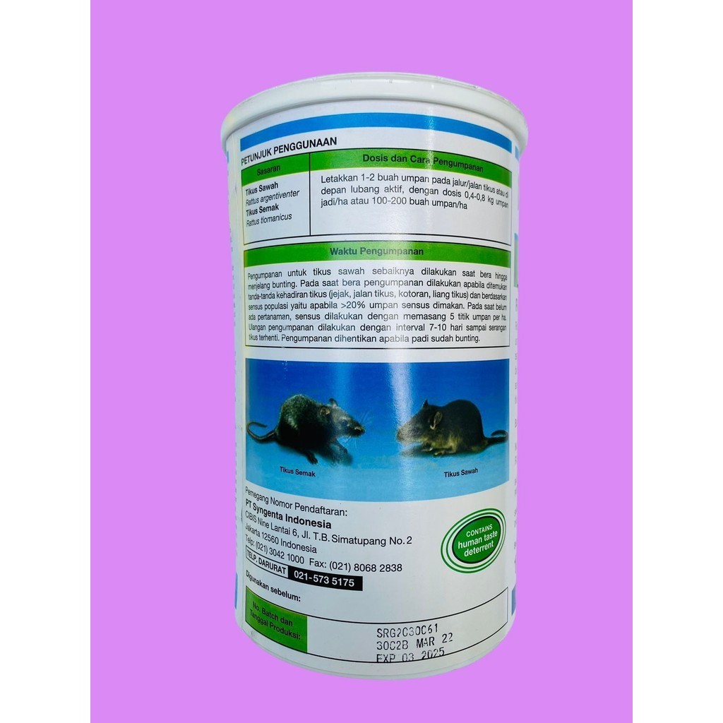 obat racun tikus klerat dr syngenta 1 kg