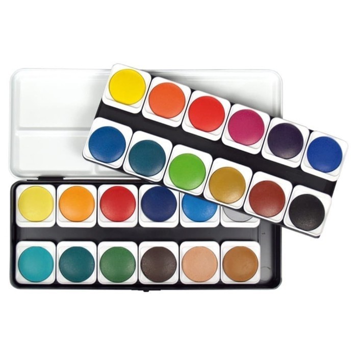 

Cat Air Angora Set 24 Transparent Watercolor Plastic Box