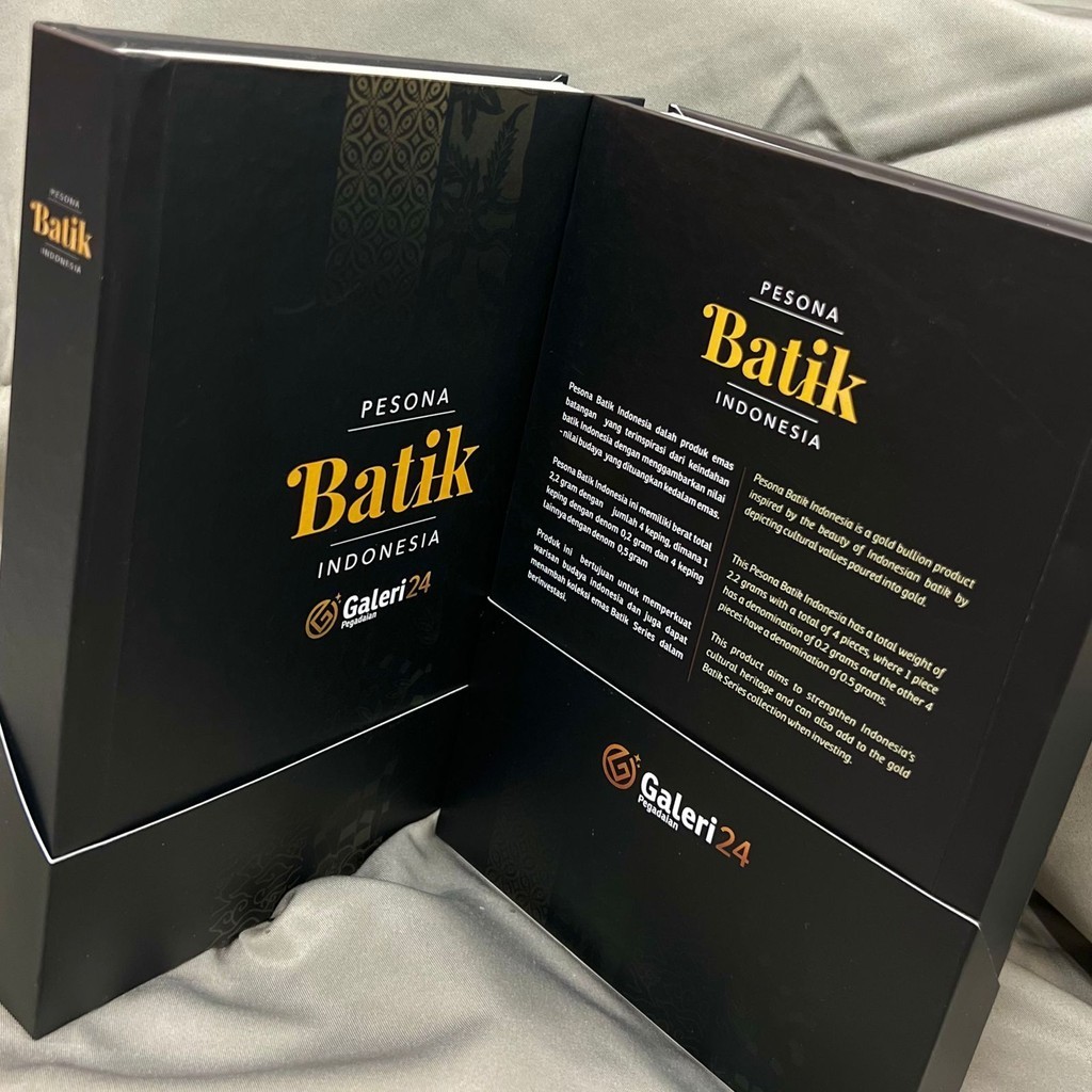 Buku Pesona Batik Indonesia Emas 2.2gr - Galeri 24