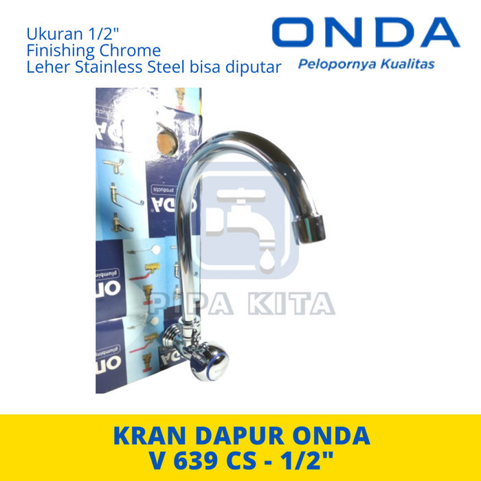 V 639 CS ONDA Kran Air Dapur Kitchen Sink Leher Angsa