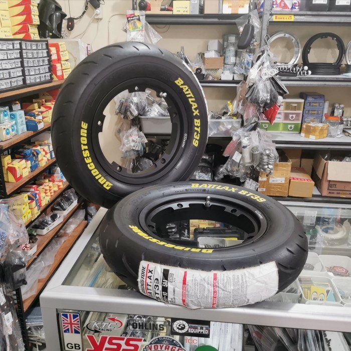 Velg Tubeless GS MG Black V.3 Ring 10 set Ban Bridgestone Battlax BT39