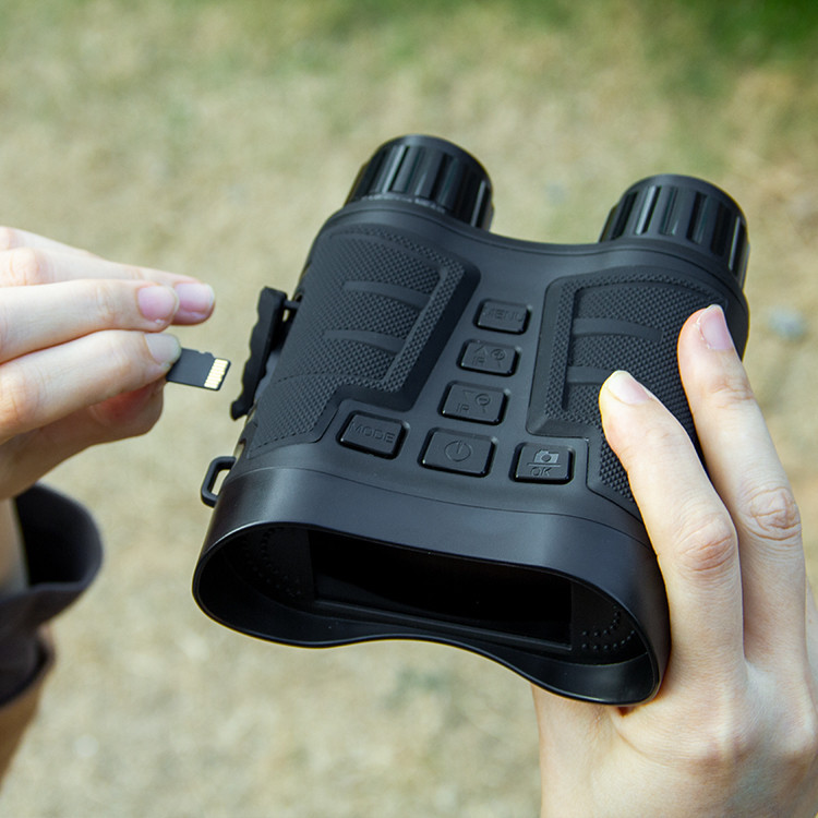 2024 Baru Teropong Binokular Kacamata Penglihatan Malam Inframerah Super Terang 4K FHD Kamera Luar R