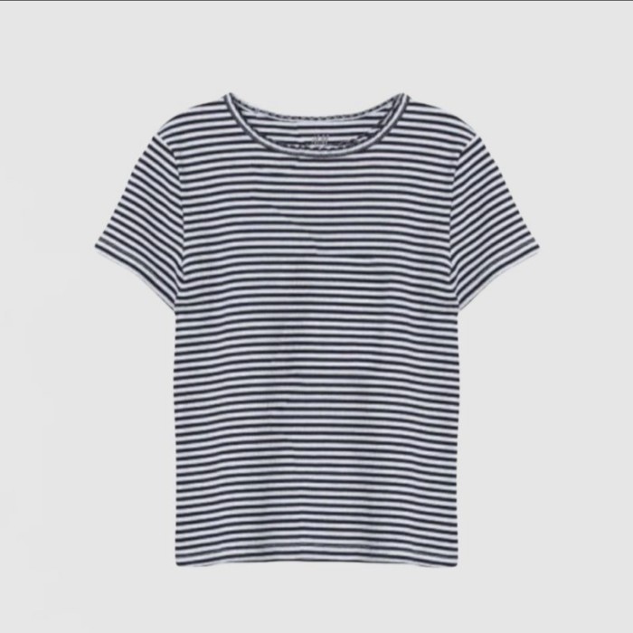 BAJU HM KAOS TSHIRT HNM BLACK STRIPE ANAK PEREMPUAN