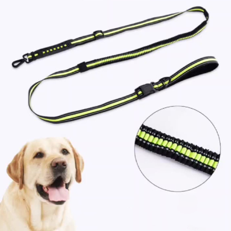 Tali Kulit untuk Anjing Perlengkapan Hewan Peliharaan Tali Anjing Tinggi Elastis Dapat Disesuaikan A