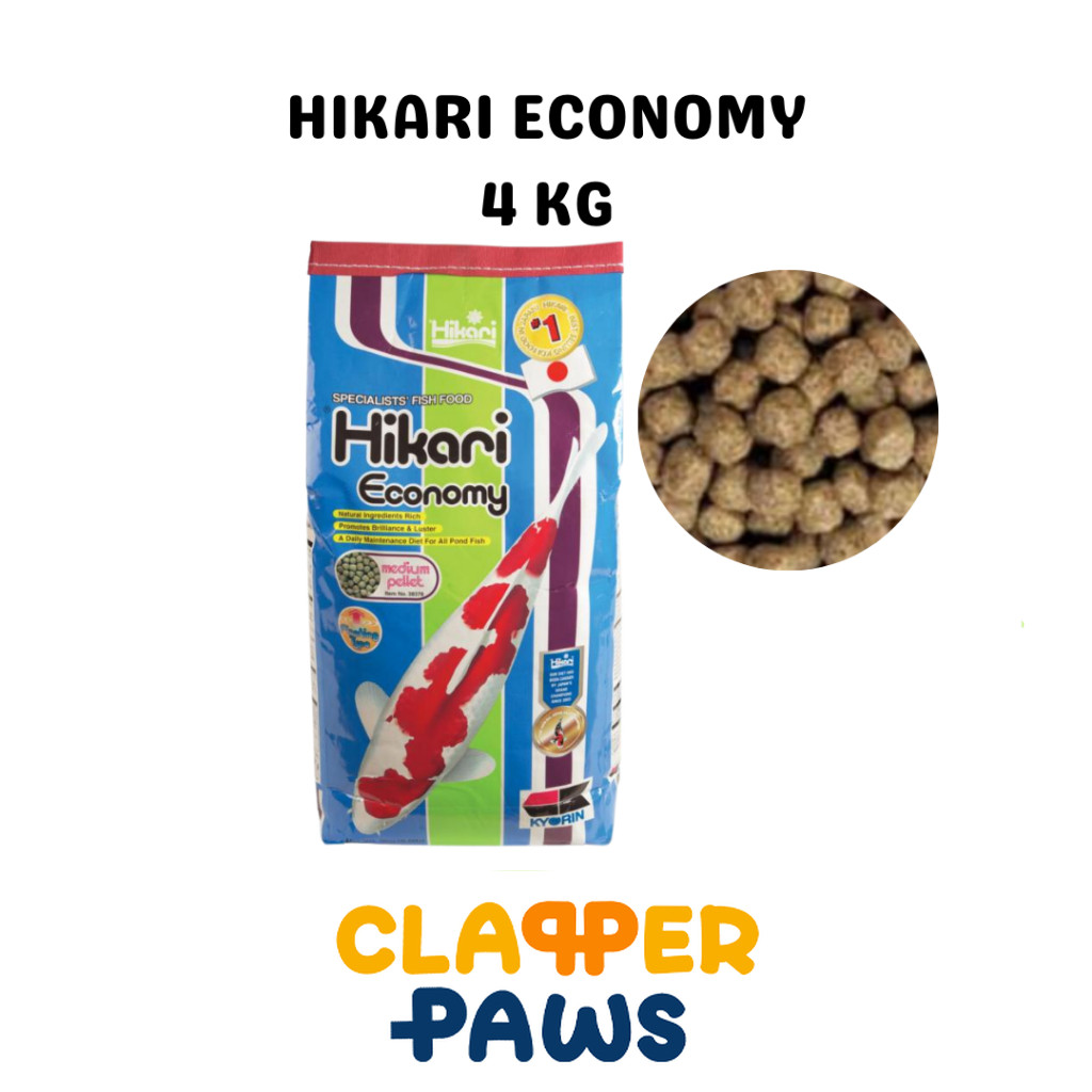 Hikari economy 4kg size M PAKAN IKAN KOI IMPORT JEPANG