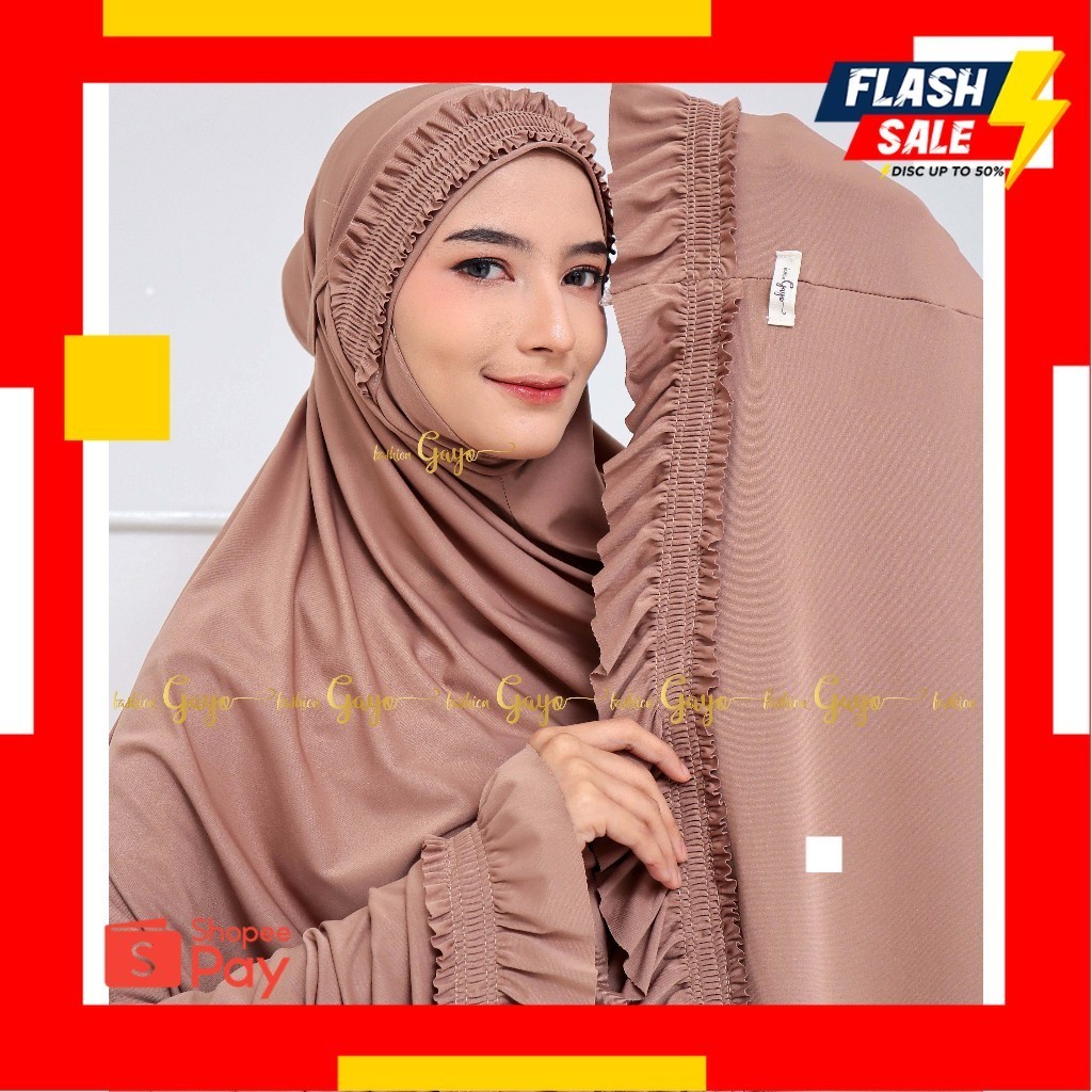 LEBARAN SALE 4.4 |  Mukena dewasa jersey premium ShafanaSeries