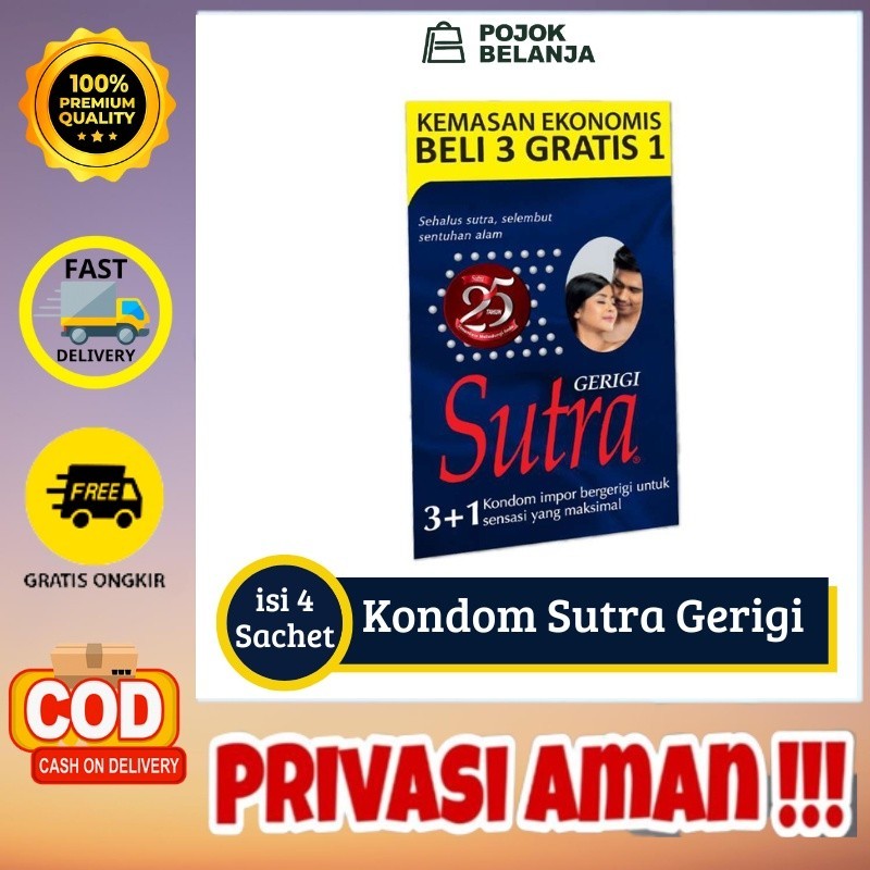 SBP - [Ready] Kondom Sutra Gerigi isi 3 Pcs - Kondom Bergerigi  / BISA BAYAR DITEMPAT(COD)