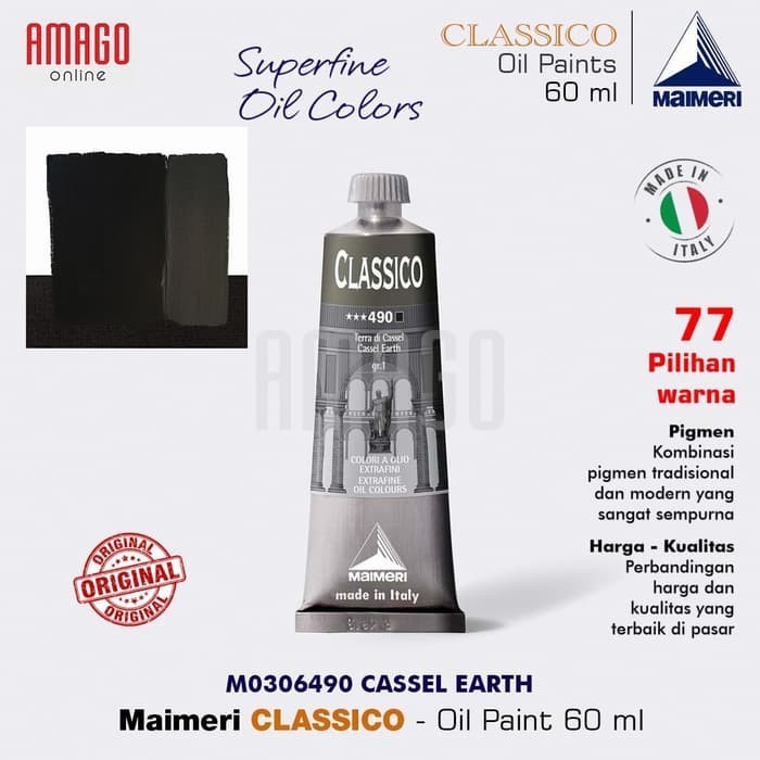 

MAIMERI Classico - Oil Paint - Cassel Earth - 60ml - M0306490