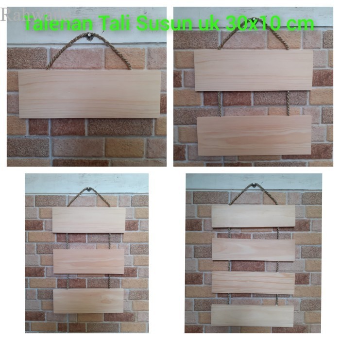 

Talenan Tali Susun Ukuran 30x10cm/ Talenan Decopage/Talenan Lukis - 30x10 susun 1 antik