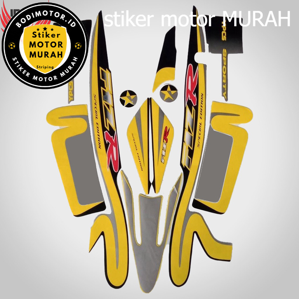 Stiker Striping Yamaha F1ZR 2001 Caltex - List Stiker Standar F1ZR 2001 Caltex - Striping Standar F1