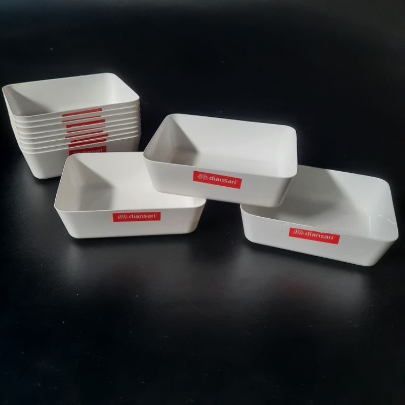 (6 Pcs) Kotak Kancing Kecil DIANSARI / Cetakan Nasi Kecil / Kotak Mur Baut Kecil 10 x 8 x 3 cm