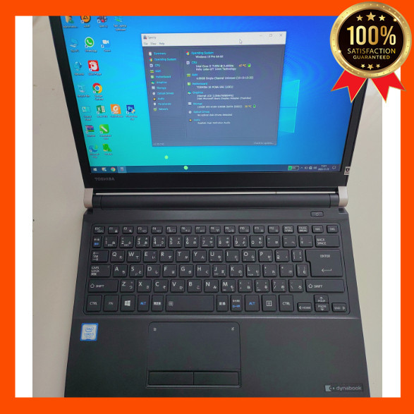 Toshiba Dynabook-R73-Corei3Gen6-Ram4G-SSD128GB-Laptop-Murah-Slim-Kamera-Design-Gaming-Slim-Win10-Sia